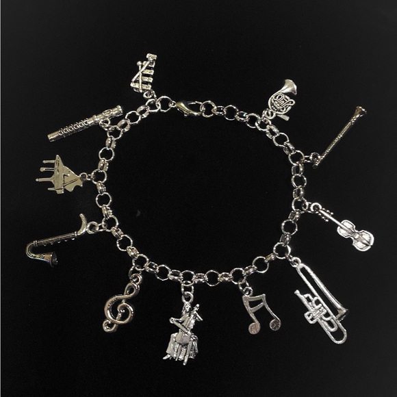 Orchestra Charm Bracelet Classical Musical Instruments - Picture 9 of 9